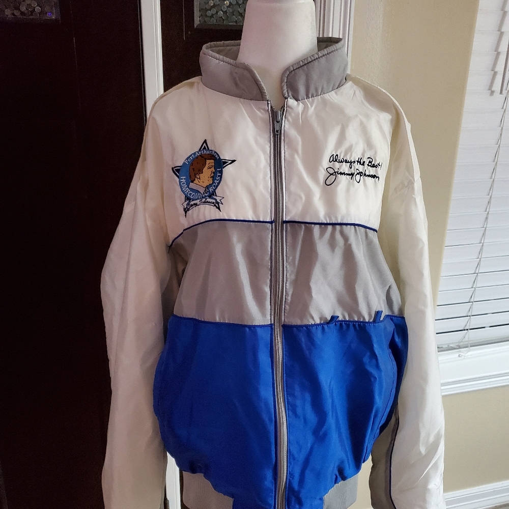 Vintage, 1988 Jimmy Johnson WindbreakerPort Arthu
